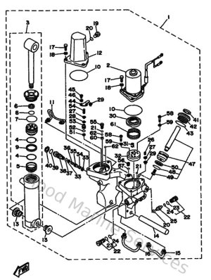 Diagram for Power Trim & Tilt Assy