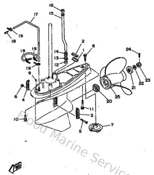 Diagram for Lower Casing & Drive