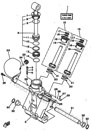 Diagram for Power Trim & Tilt Assy