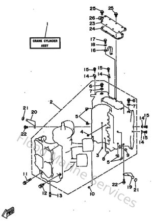 Diagram for Cylinder & Crankcase 1