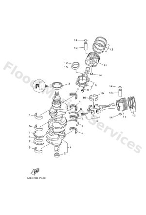Diagram for CRANKSHAFT & PISTON
