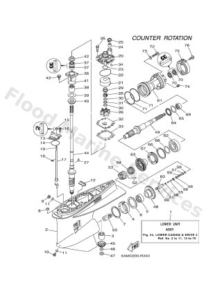Diagram for LOWER CASING & DRIVE 3