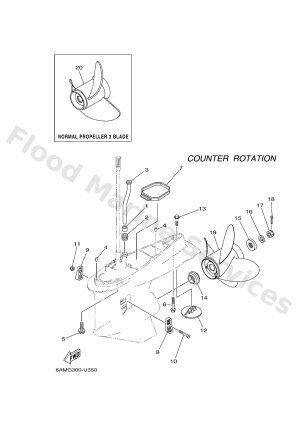 Diagram for LOWER CASING & DRIVE 4