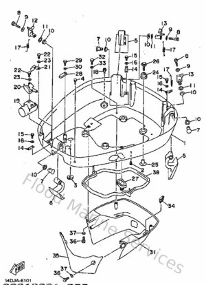 Diagram for Bottom Cowling