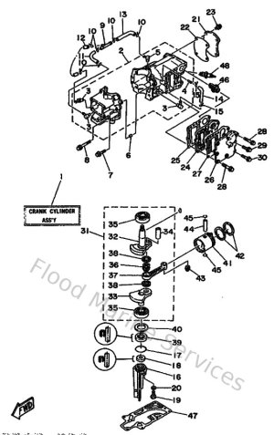 Diagram for Cylinder & Crankcase