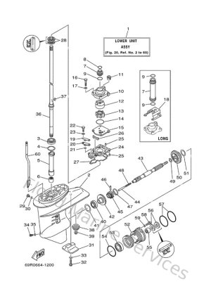 Diagram for Lower Casing. Drive 1