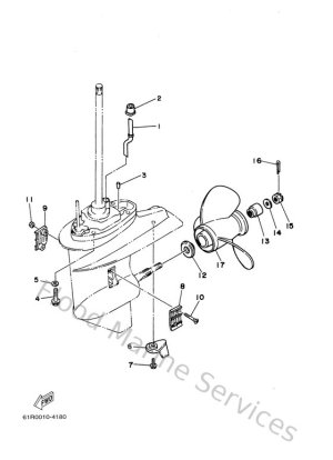 Diagram for Lower Casing. Drive 2