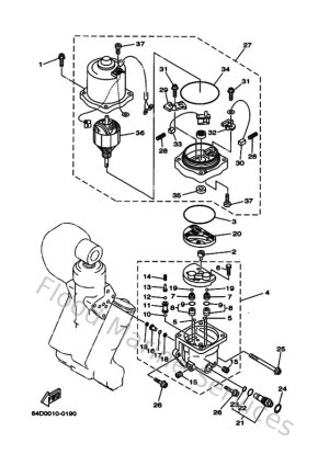 Diagram for Power Trim & Tilt Assy 2