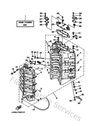 Diagram for Cylinder & Crankcase 1