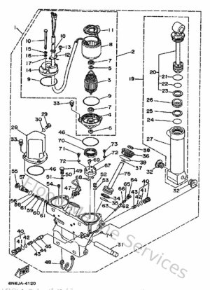 Diagram for Power Trim & Tilt Assy
