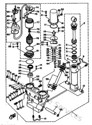 Diagram for Power Trim & Tilt Assy