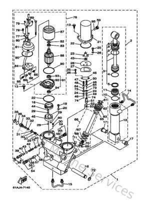 Diagram for Power Trim & Tilt Assy 1
