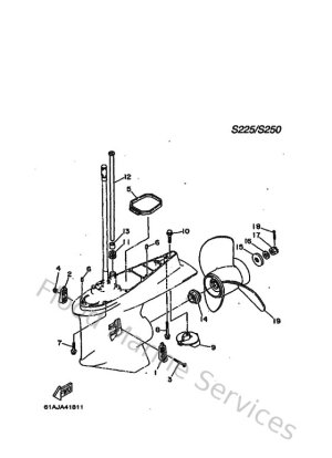 Diagram for Lower Casing & Drive 2