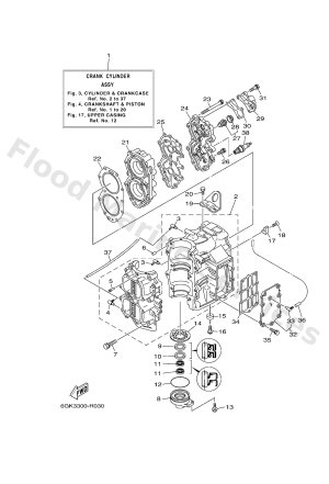 Diagram for CYLINDER & CRANKCASE