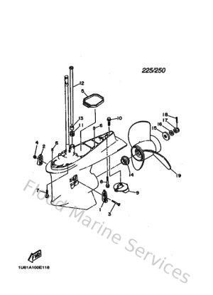 Diagram for Lower Casing & Drive 2