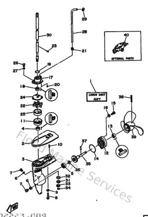 Diagram for Lower Casing & Drive