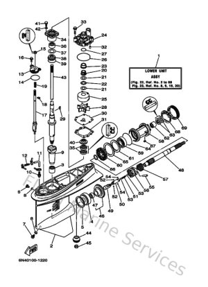 Diagram for Lower Casing & Drive 1