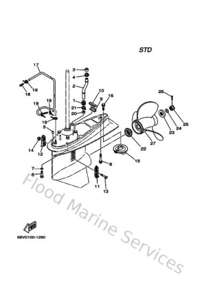 Diagram for Lower Casing & Drive 2