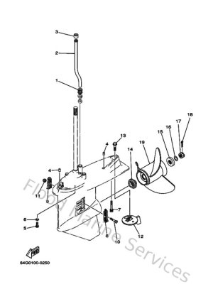 Diagram for Lower Casing & Drive 4
