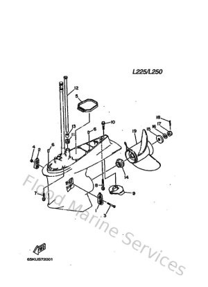 Diagram for Lower Casing & Drive 4