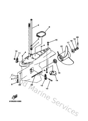 Diagram for Lower Casing & Drive 4
