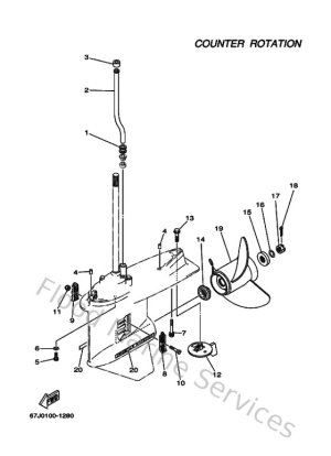 Diagram for Lower Casing & Drive 4
