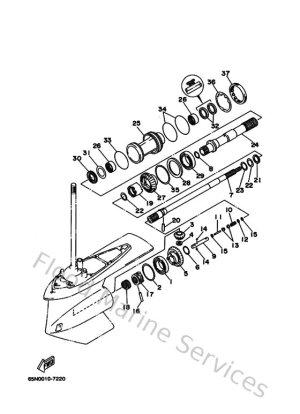 Diagram for Lower Casing & Drive 2