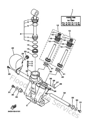 Diagram for Power Trim & Tilt Assy 1
