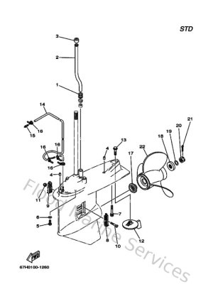 Diagram for Lower Casing & Drive 2