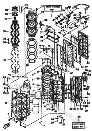 Diagram for Cylinder & Crankcase