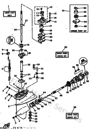 Diagram for Lower Casing & Drive 1