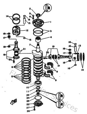 Diagram for Crankshaft & Piston