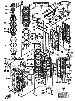 Diagram for Cylinder & Crankcase
