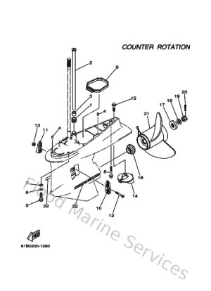 Diagram for Lower Casing & Drive 4