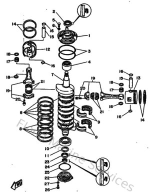 Diagram for Crankshaft & Piston