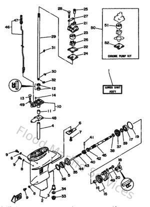 Diagram for Lower Casing & Drive 1