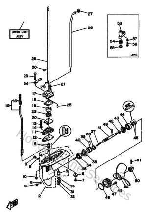Diagram for Lower Casing & Drive