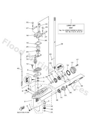 Diagram for LOWER CASING & DRIVE 1