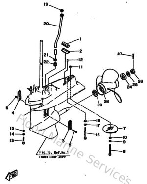 Diagram for Lower Casing & Drive 2