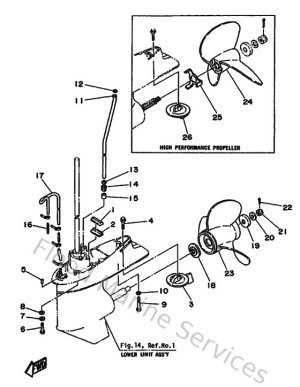 Diagram for Lower Casing & Drive 2