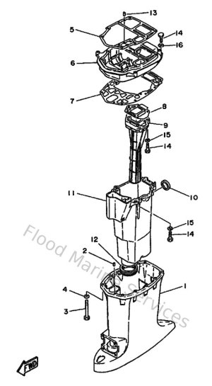 Diagram for Upper Casing