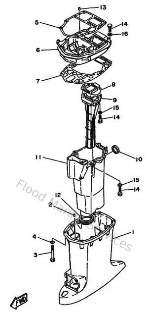Diagram for Upper Casing