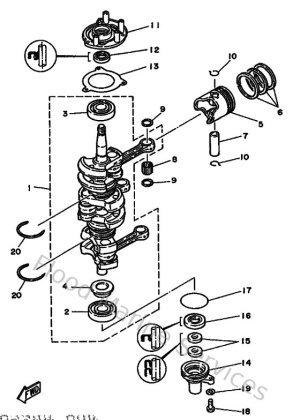 Diagram for Crankshaft & Piston