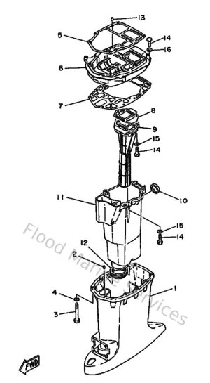 Diagram for Upper Casing