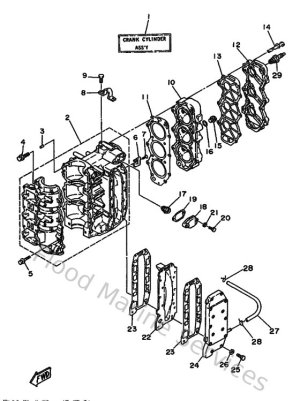 Diagram for Cylinder & Crankcase