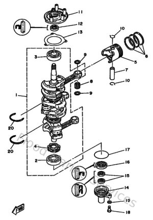 Diagram for Crankshaft & Piston