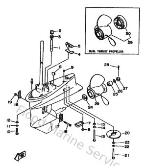 Diagram for Lower Casing & Drive 2