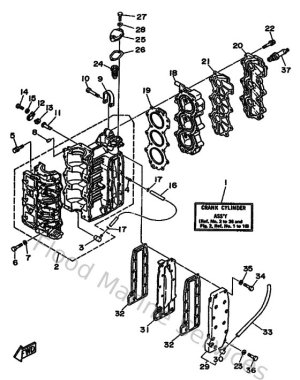 Diagram for Cylinder & Crankcase