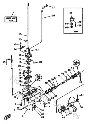 Diagram for Lower Casing & Drive