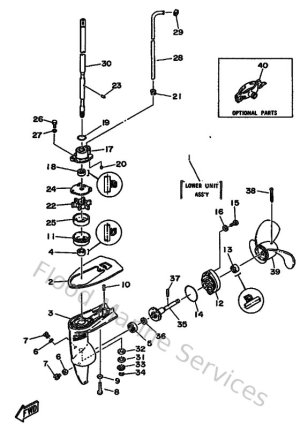 Diagram for Lower Casing & Drive